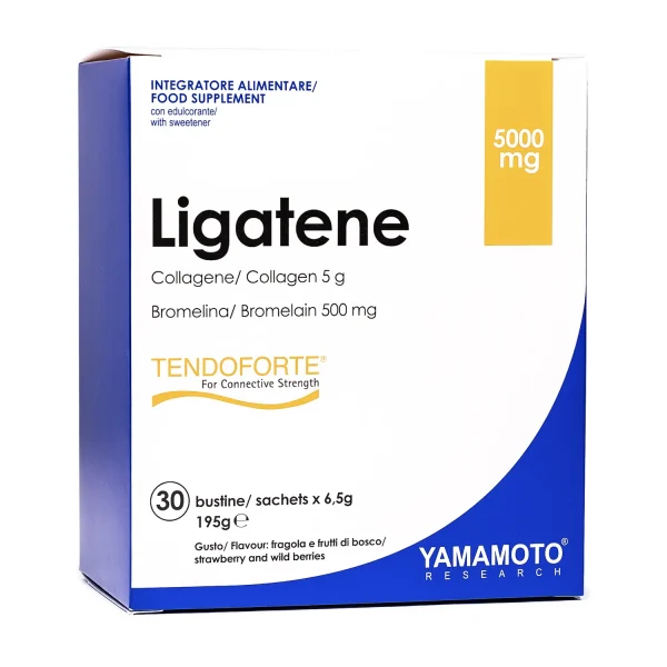 YAMAMOTO RESEARCH Ligatene Tendoforte 30 bustine da 6,5 grammi Gusto: Fragola e Frutti di bosco