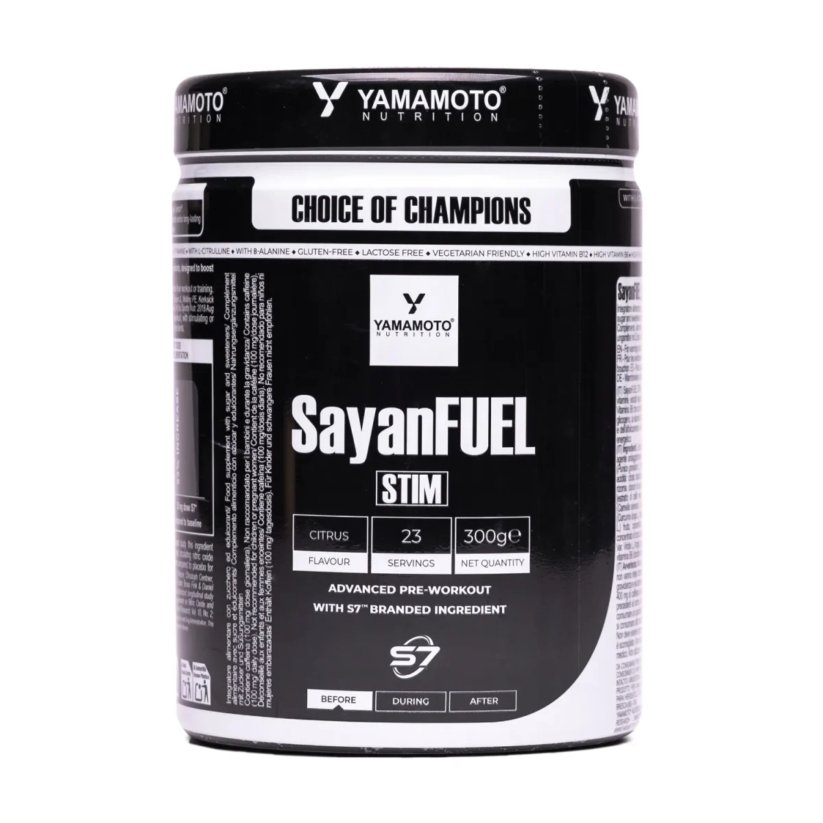 P00057753_A_629c YAMAMOTO NUTRITION SayanFuel STIM 300 grammi Gusto: Agrumi - immagine 1