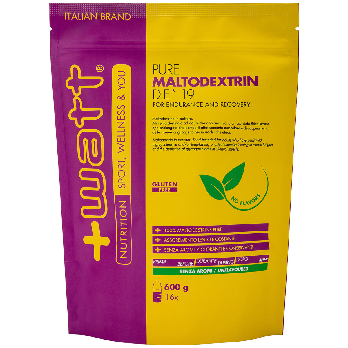 PURE MALTODEXTRIN D.E. 19 DOYPACK 600 g - WATT - immagine 2