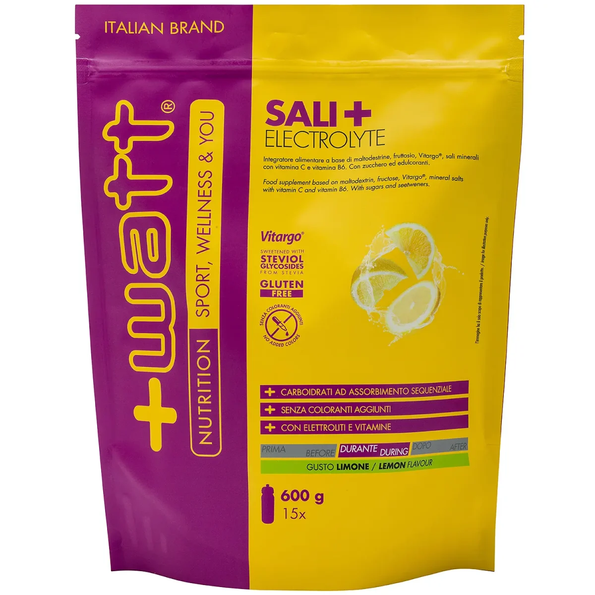 SALI+ PERFORMANCE ELECTROLYTE POYPACK 600 g - WATT - immagine 3