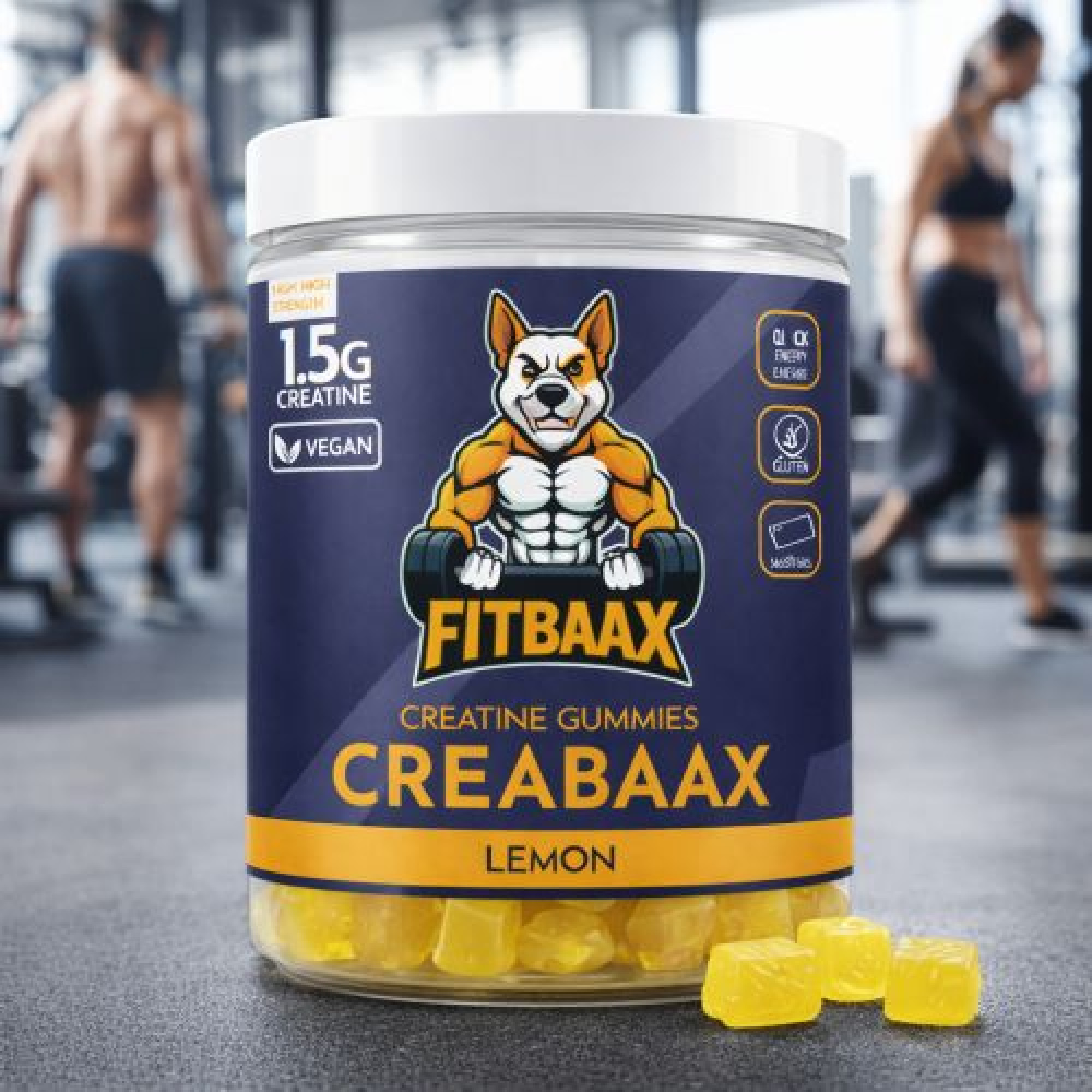 FB10029-2_1 CREABAAX - Creatine Gummies Lemon - immagine 1