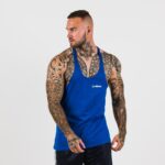 Canotta da Uomo Stringer Dark Blue - GymBeam