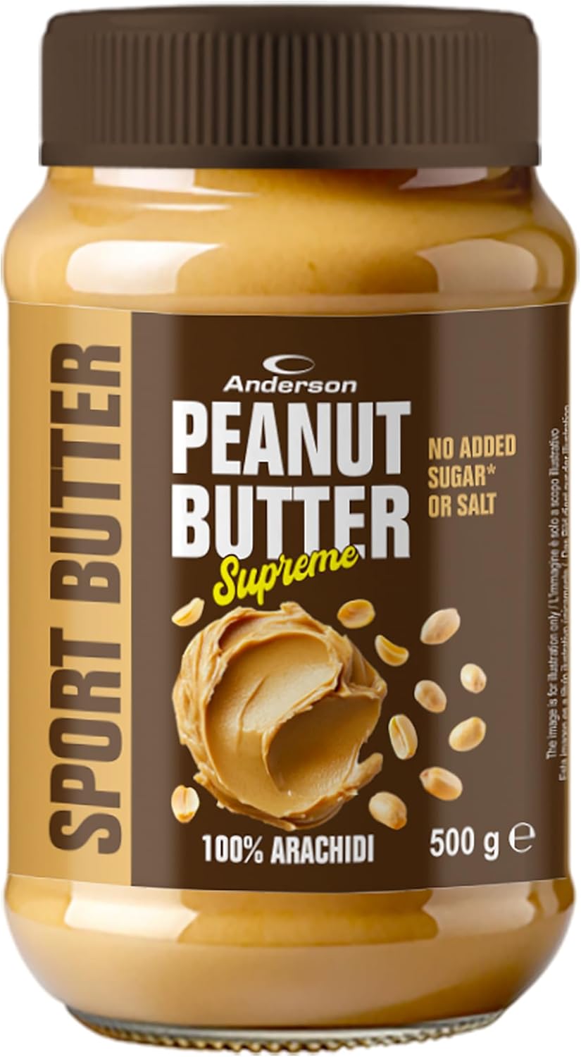 burro d'arachidi Anderson Sport Butter Supreme | 100% burro di arachidi naturale 500g - immagine 1